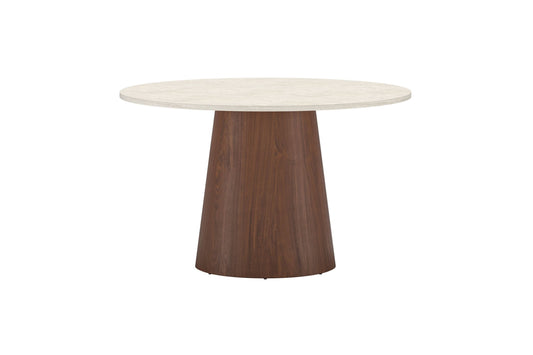 Lanzo spisebord – Mocca/Travertinlook