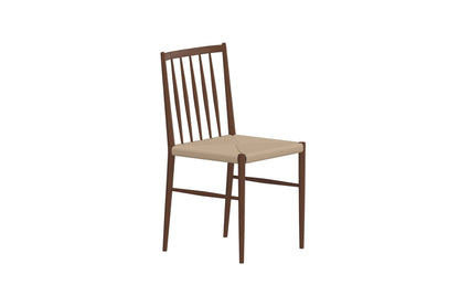 Enes Spisebordsstole (2 stk.) – Mocca & Beige Flet