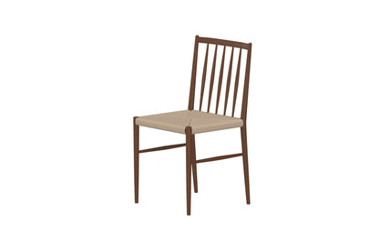 Enes Spisebordsstole (2 stk.) – Mocca & Beige Flet