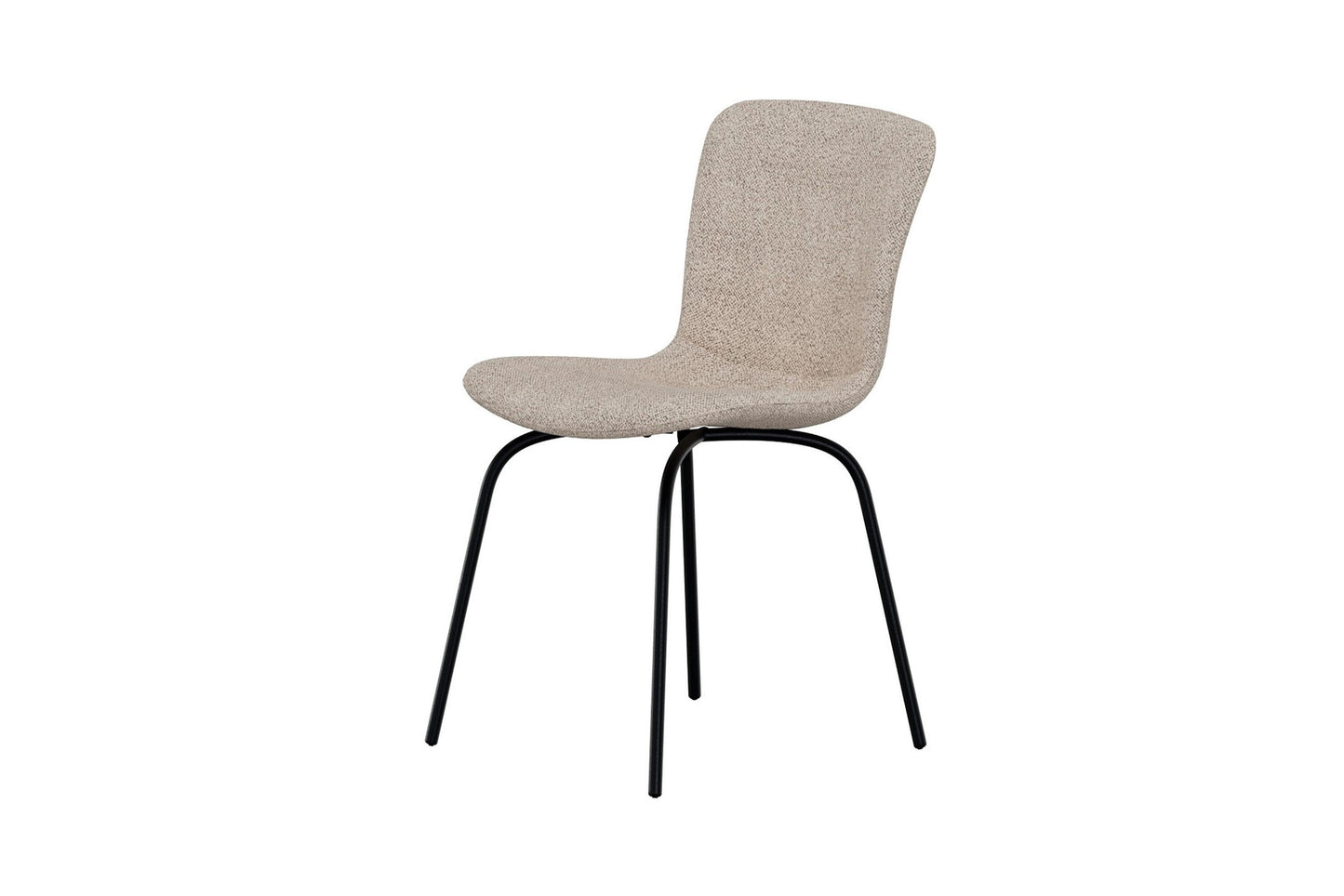Linus Spisebordsstole (2 stk.) – Sort & Beige