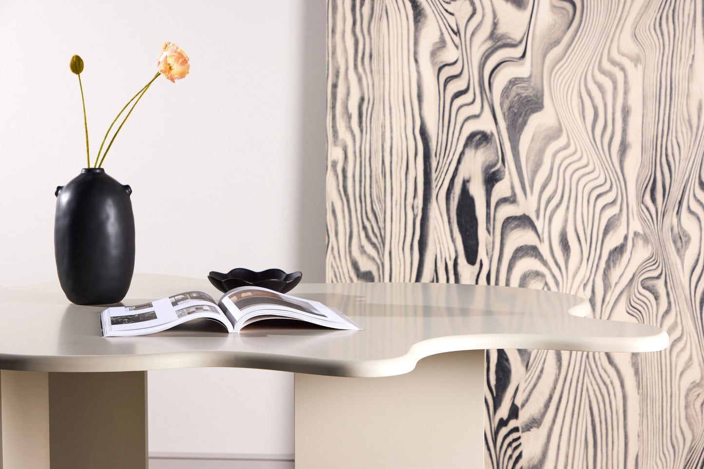 Flower spisebord 190x123x76 cm – Beige