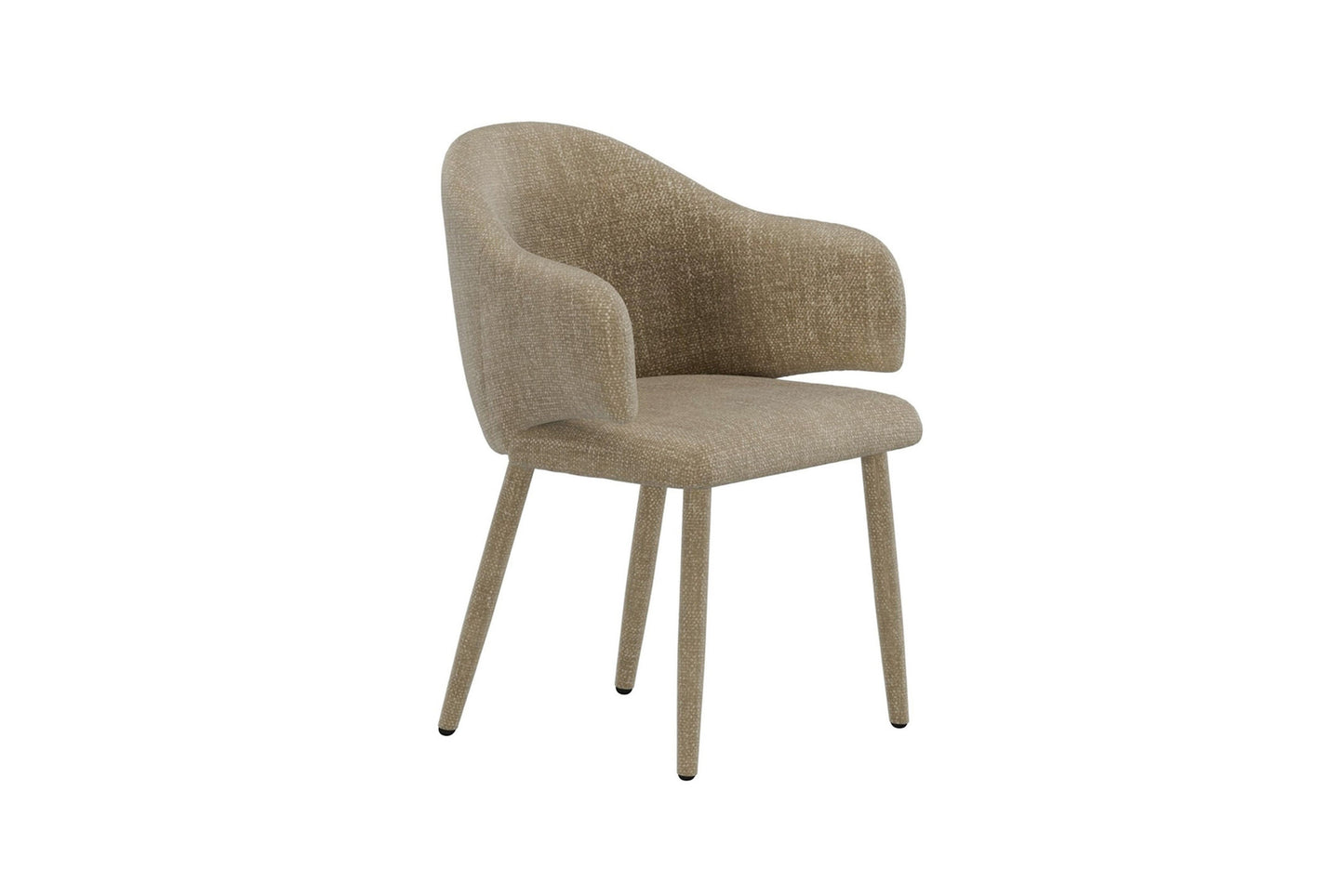 Evelin Spisebordsstole (2 stk.) – Beige Velour