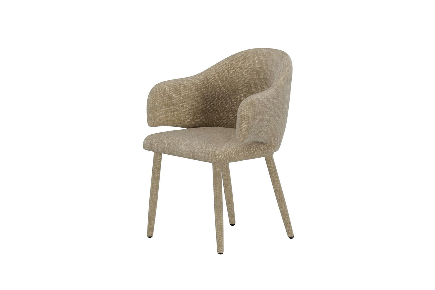Evelin Spisebordsstole (2 stk.) – Beige Velour