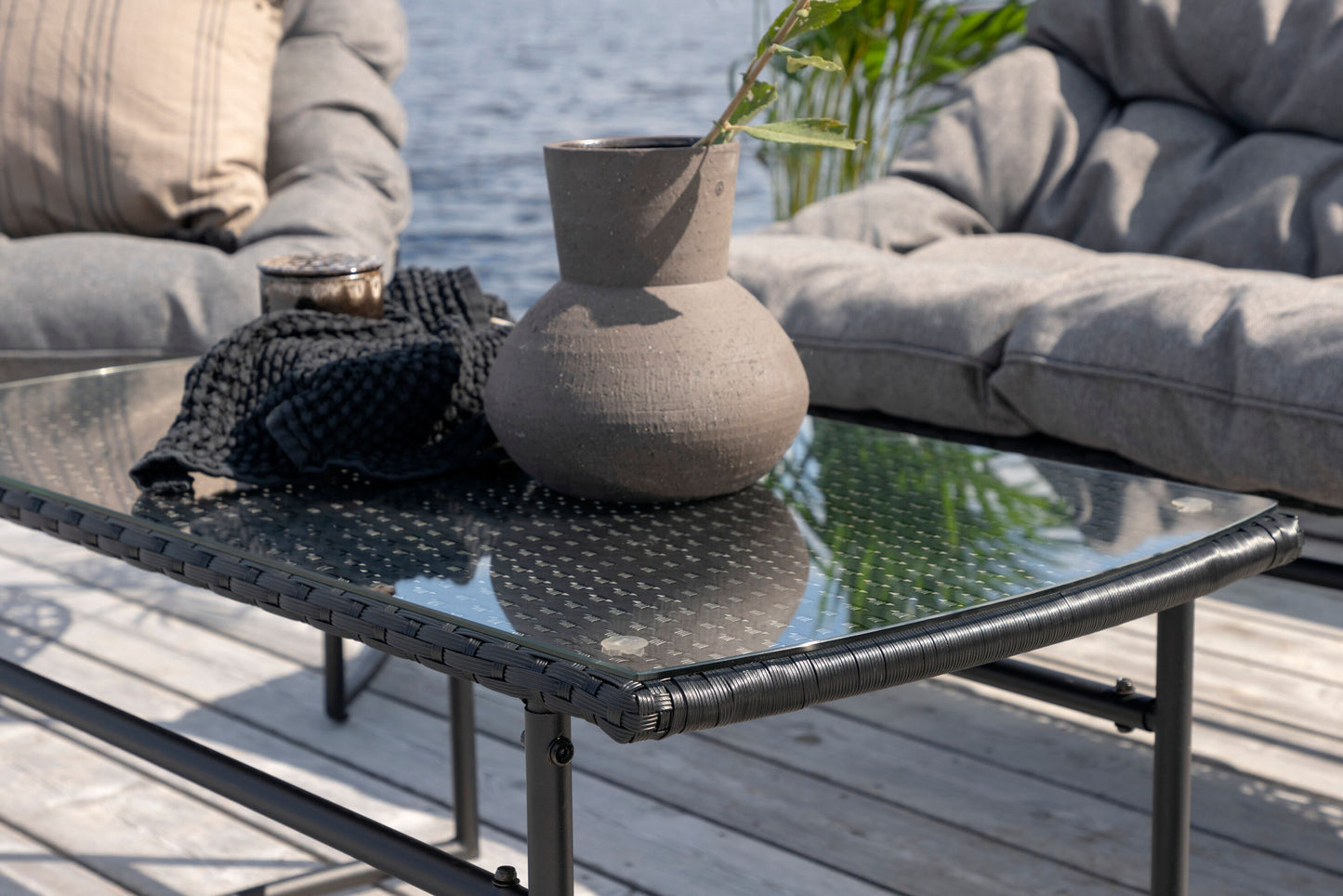 Tina sofasæt – Sort/Grå