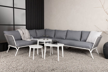 Roxo hjørnesofa – Hvid/Grå