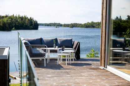 Roxo hjørnesofa – Hvid/Grå