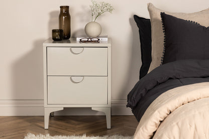 Piring sidebord med 2 skuffer – Beige