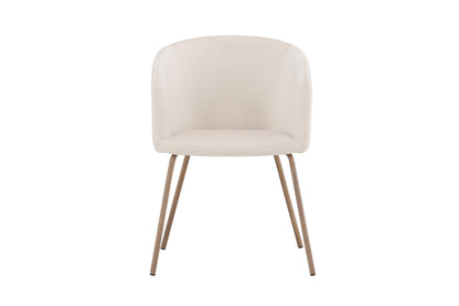 Berit spisebordsstol – Valnød/Cream
