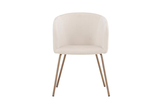 Berit spisebordsstol – Valnød/Cream