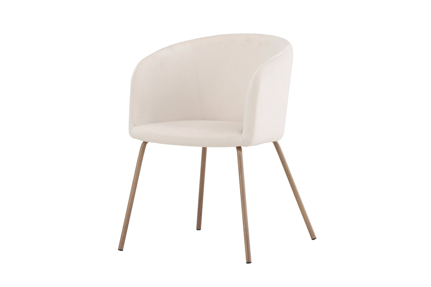 Berit spisebordsstol – Valnød/Cream