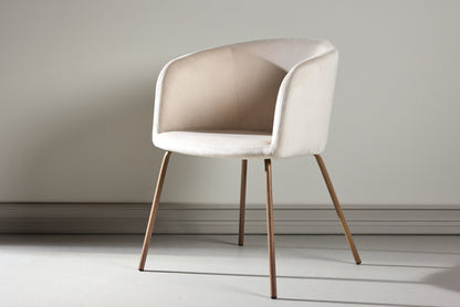 Berit spisebordsstol – Valnød/Cream