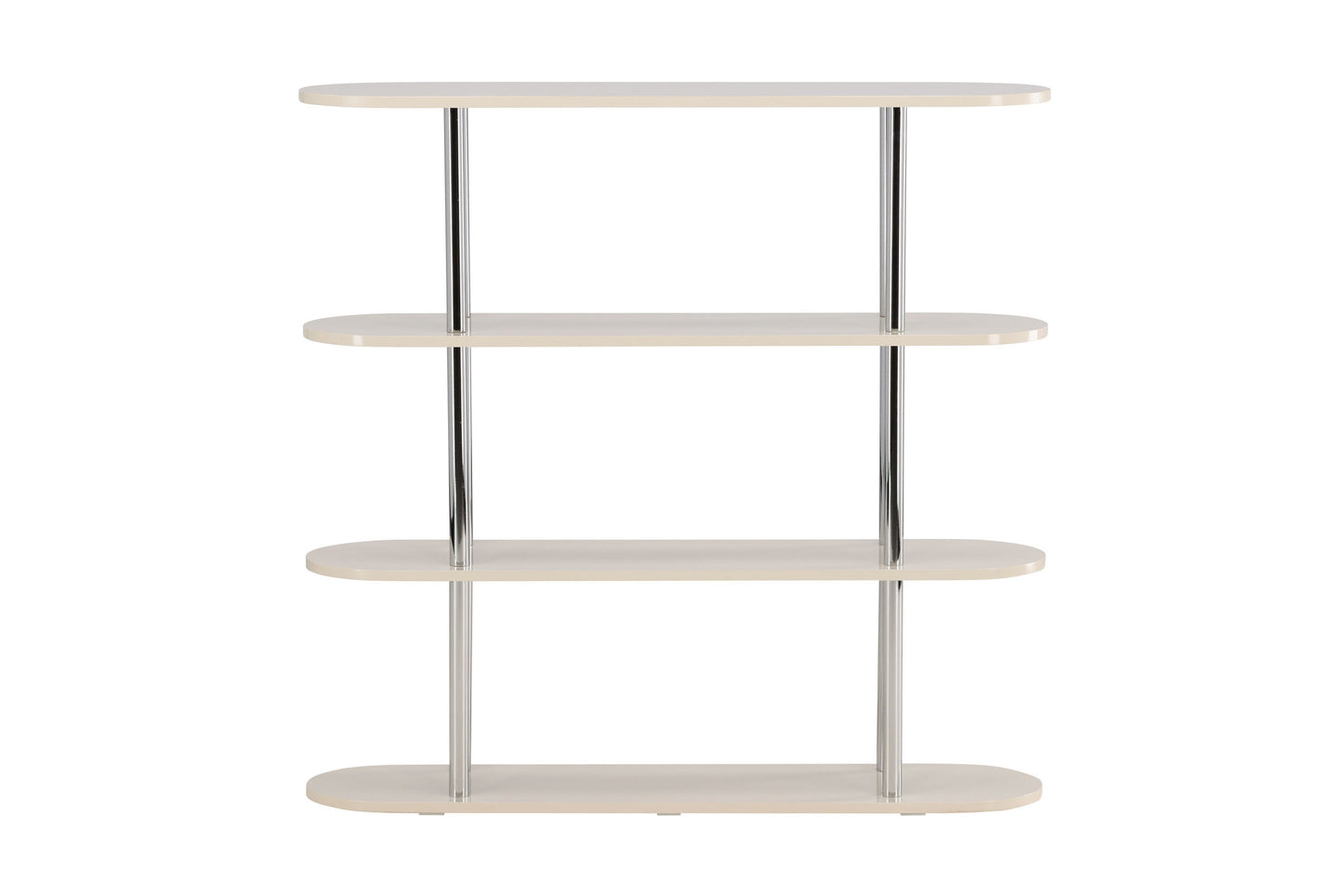 Zino reol 120×30×116 cm – Sølv