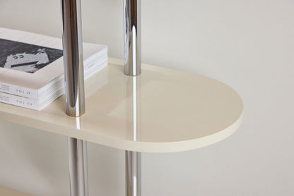 Zino reol 120×30×116 cm – Sølv