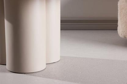 Olivia sofabord Ø80×45 cm – Beige