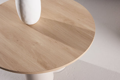 Olivia sofabord Ø80×45 cm – Beige