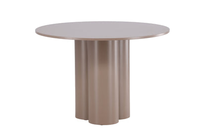 Olivia rundt spisebord Ø110 cm – Mørkebrun