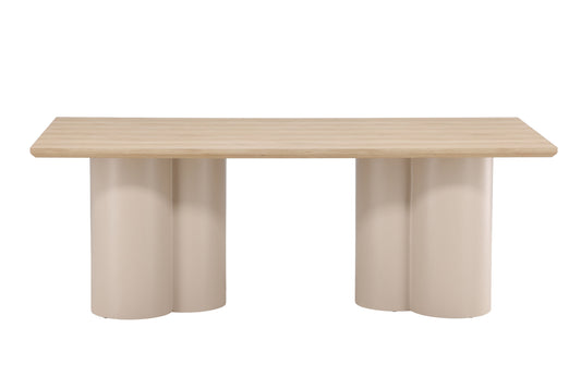 Olivia spisebord 100×210 cm – Beige