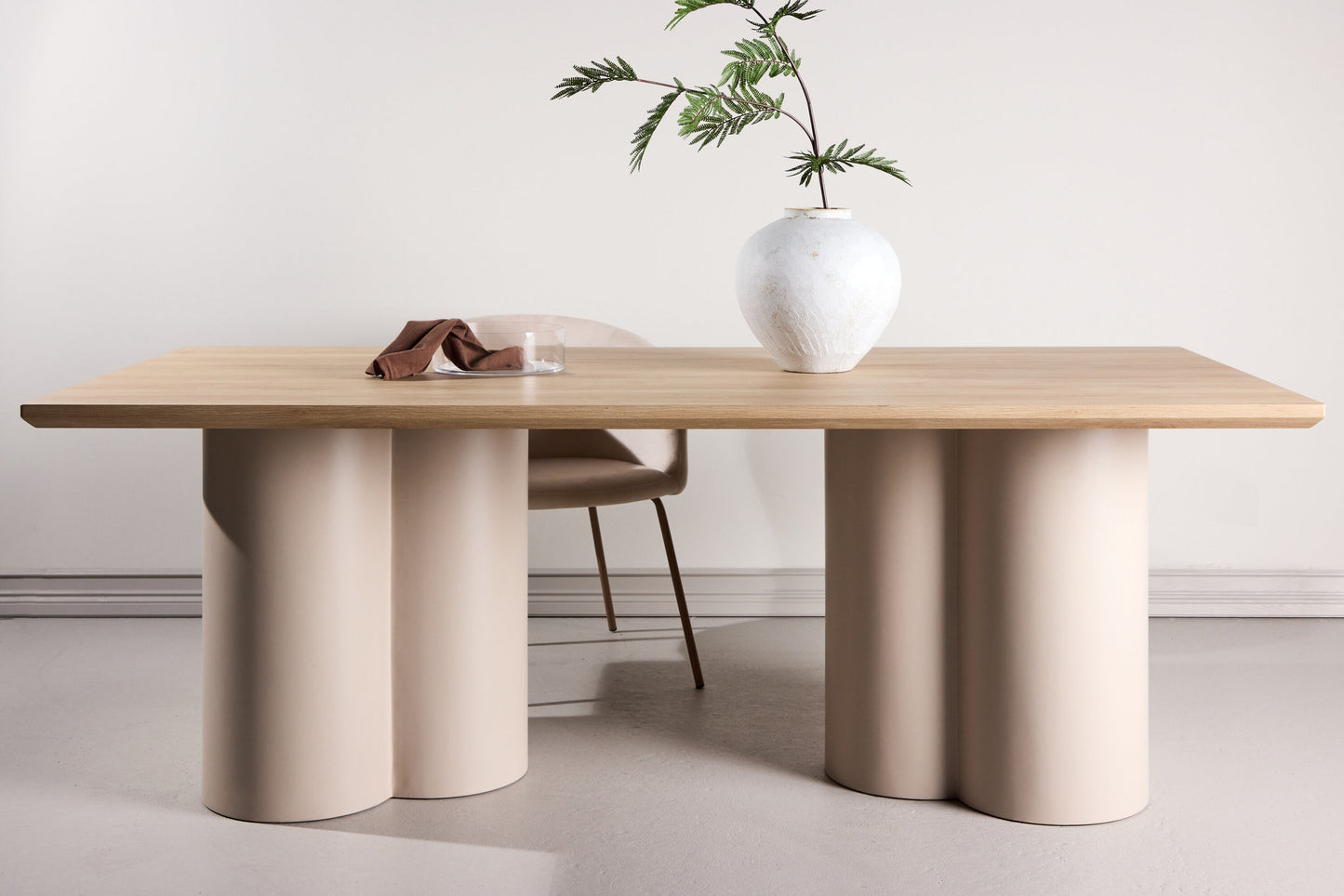 Olivia spisebord 100×210 cm – Beige