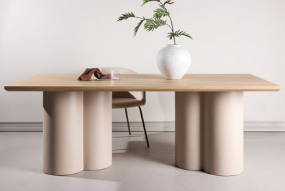 Olivia spisebord 100×210 cm – Beige