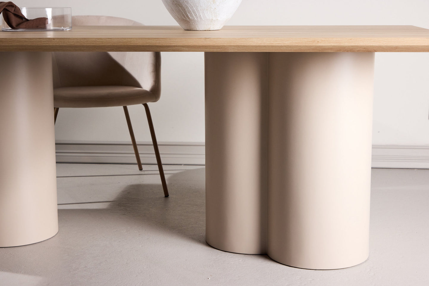 Olivia spisebord 100×210 cm – Beige