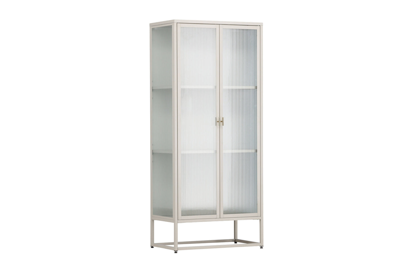 Garis højt opbevaringsskab – Beige