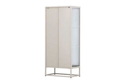 Garis højt opbevaringsskab – Beige