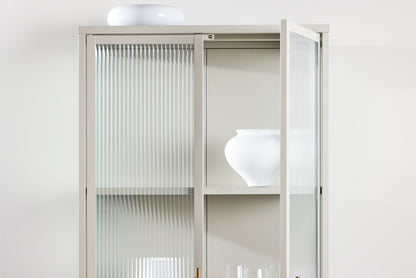 Garis højt opbevaringsskab – Beige