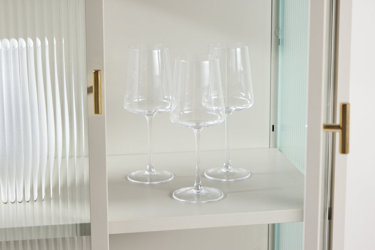 Garis højt opbevaringsskab – Beige