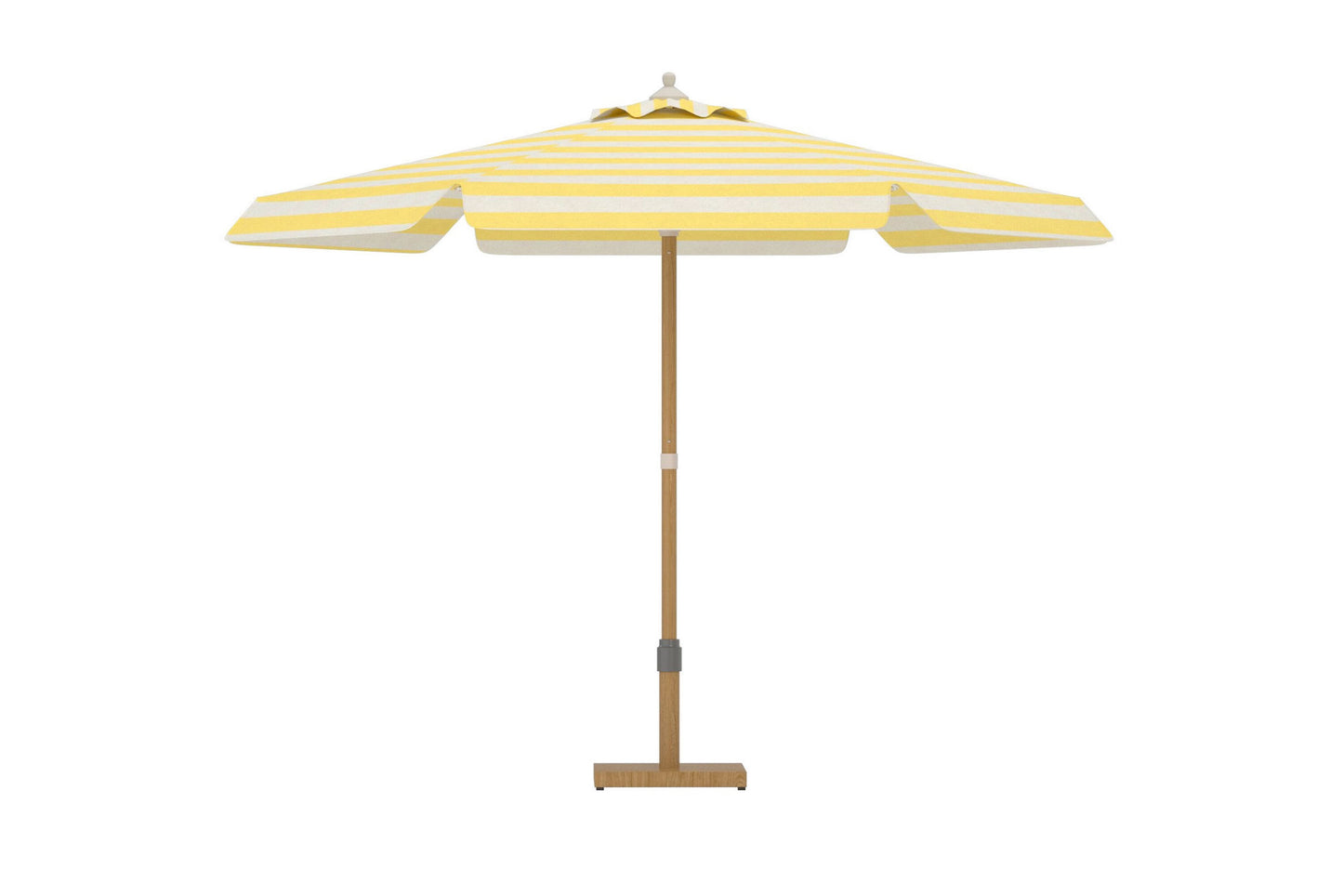 Cerox parasol 270 cm – Gul/Hvid