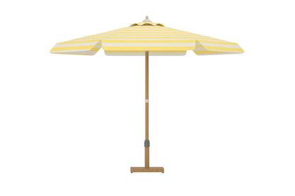Cerox parasol 270 cm – Gul/Hvid