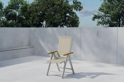 Panama spisebordsstole (2 stk.) – Beige/Teak