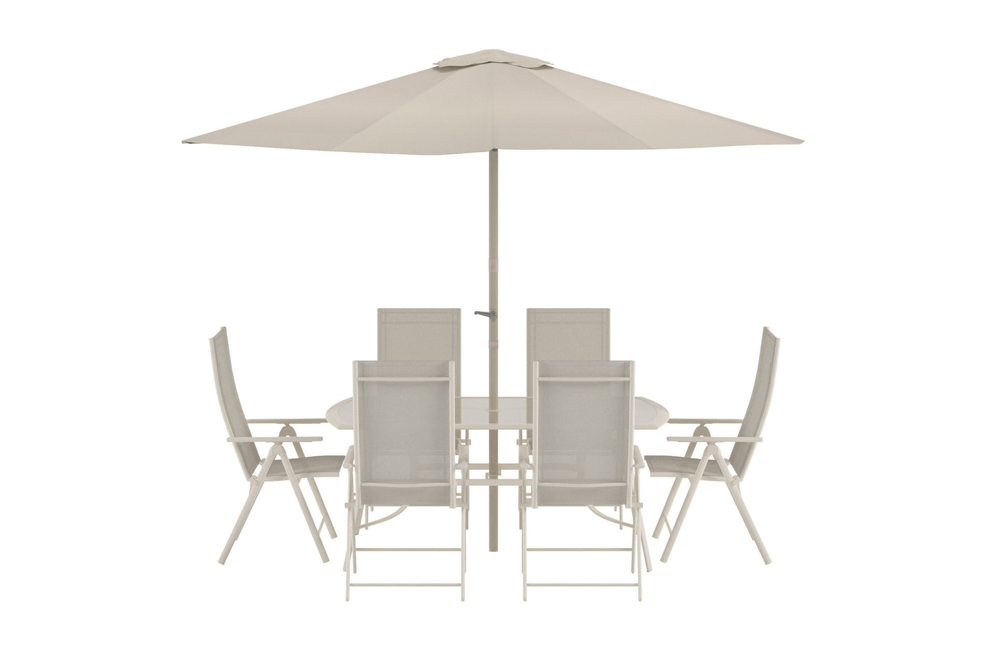 Brekki havesæt inkl. parasol – Beige