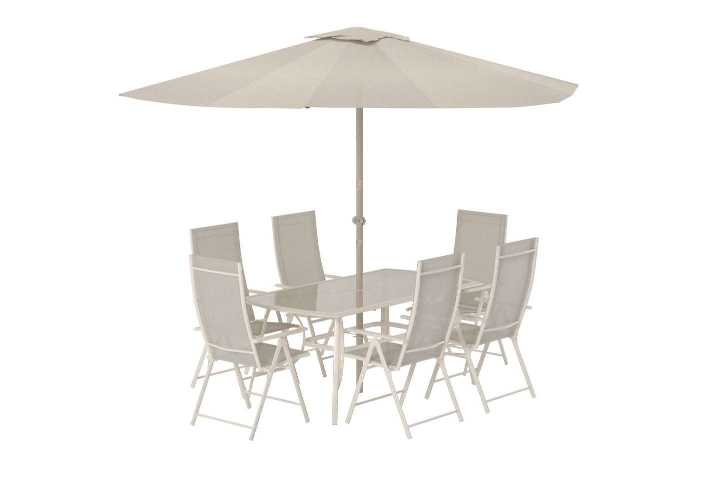 Brekki havesæt inkl. parasol – Beige