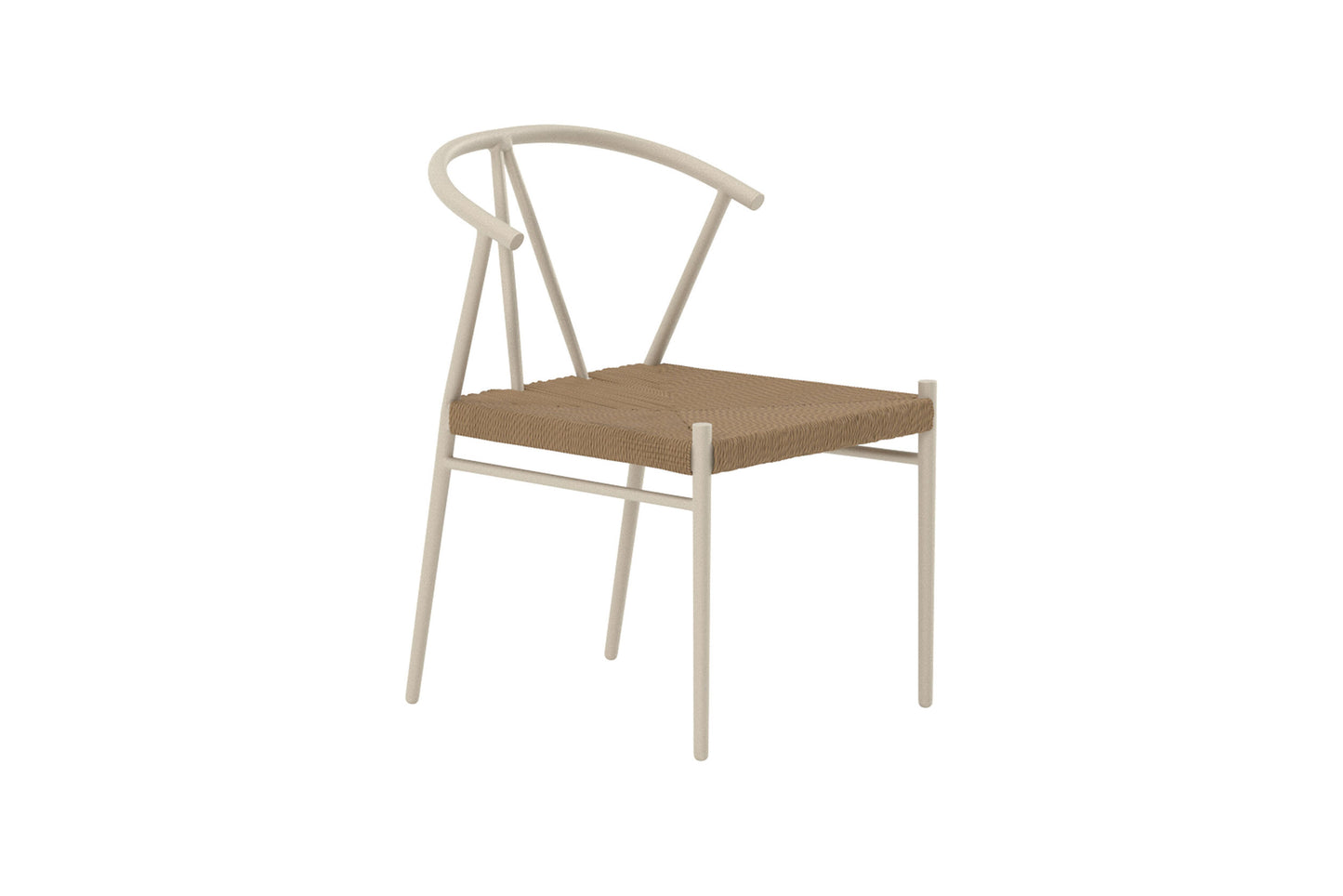 Alfons spisebordsstol – Beige/Naturflet