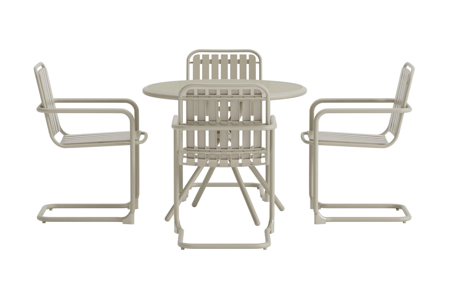 Chios rundt cafésæt – Beige