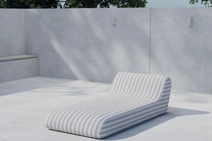 Redang oppustelig loungestol 168,5×85×51 cm – Hvid/Beigestribet