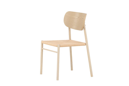 Polly Spisebordsstol – Whitewash / Beige Reb