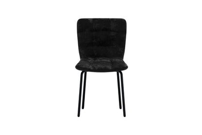 Punsch Spisebordsstole (2 stk.) – Sort Velour