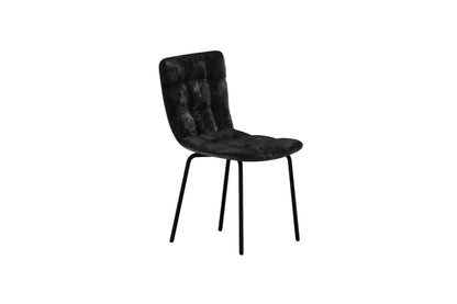 Punsch Spisebordsstole (2 stk.) – Sort Velour