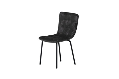 Punsch Spisebordsstole (2 stk.) – Sort Velour