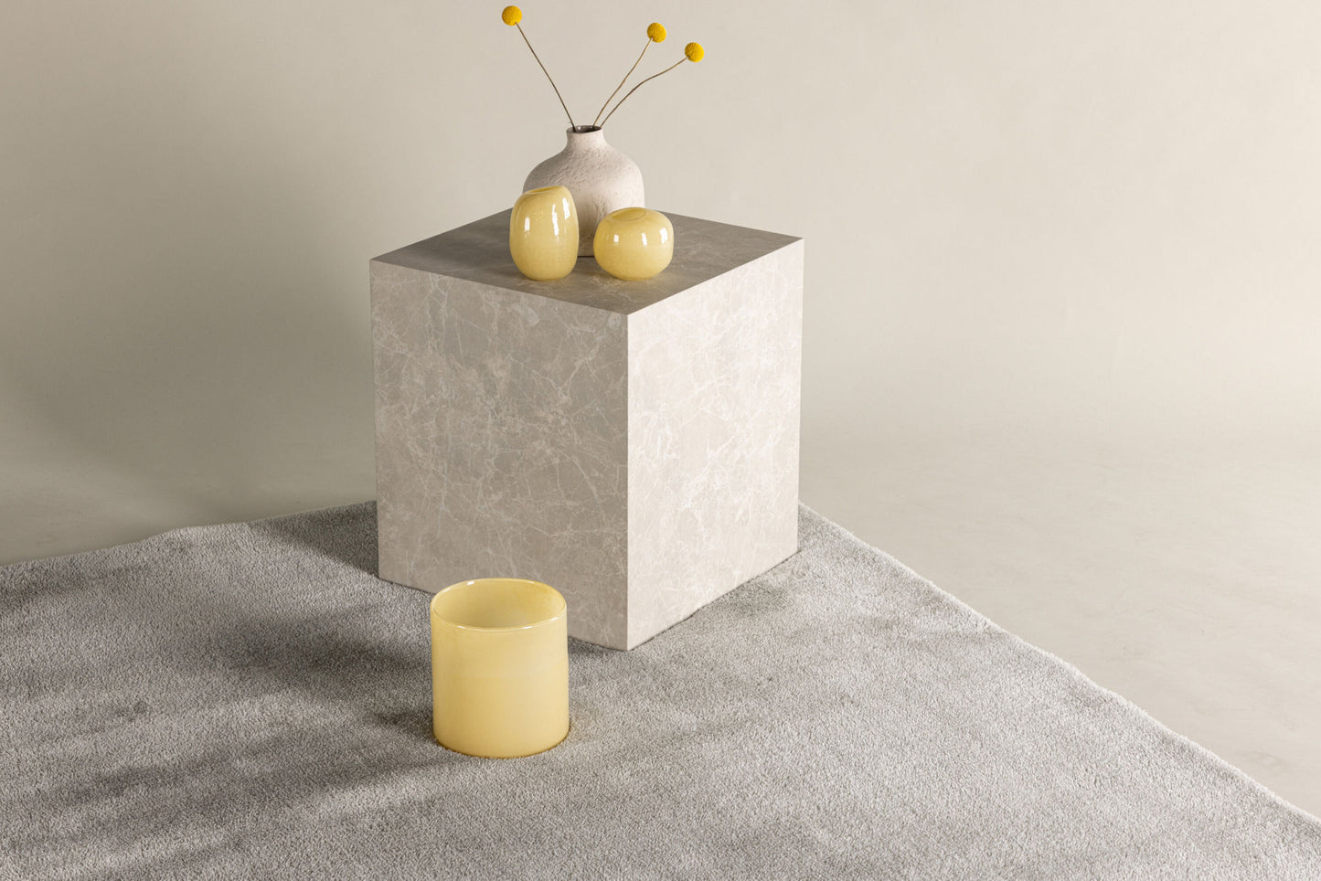 Blanca tæppe 230×160 cm – Rektangulært – Lysegrå