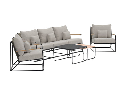 Palazzo loungesæt – Sort/Beige