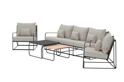 Palazzo loungesæt – Sort/Beige