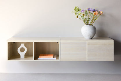 Nomi TV-møbel 180×35 cm – Whitewash