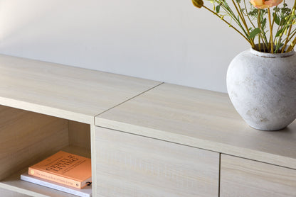 Nomi TV-møbel 180×35 cm – Whitewash