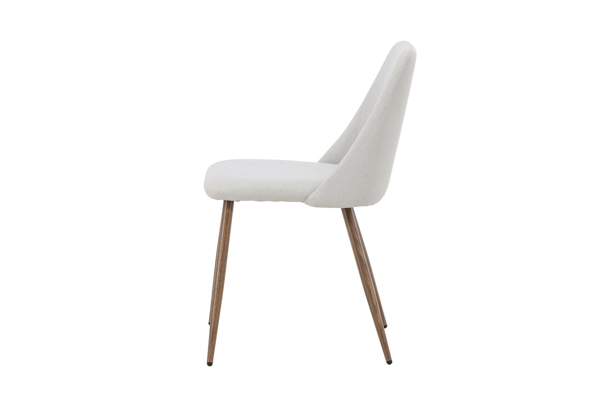 Night Spisebordsstole (2 stk.) – Mokka / Beige Hør