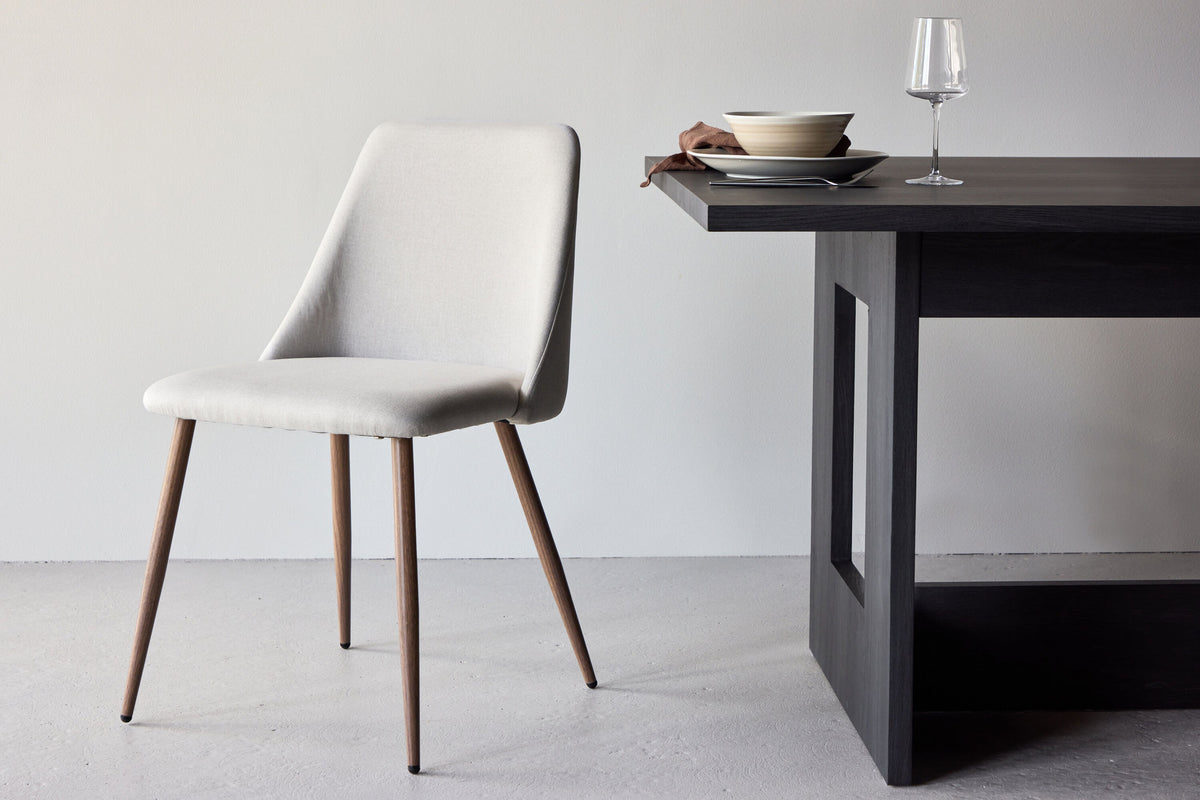 Night Spisebordsstole (2 stk.) – Mokka / Beige Hør