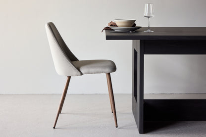Night Spisebordsstole (2 stk.) – Mokka / Beige Hør