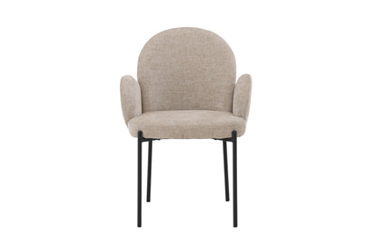 Blom Spisebordsstole (2 stk.) – Sort / Beige
