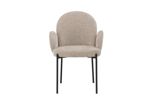Blom Spisebordsstole (2 stk.) – Sort / Beige